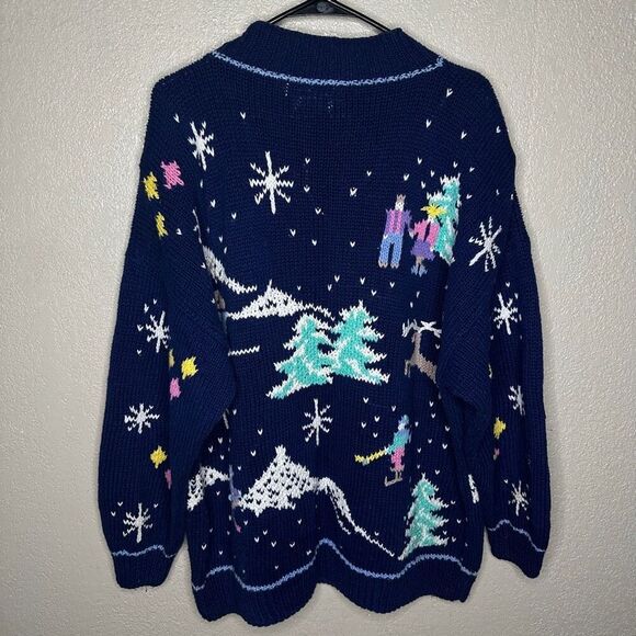 American Vintage Northern Isles Winter Sweater Womens Oversized - Picture 4 of 5